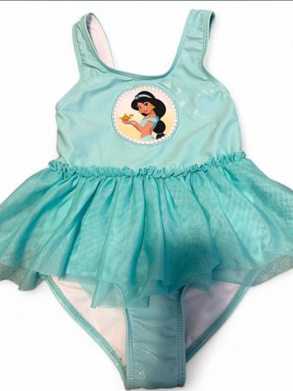 Disney Aqua/Turquoise Jasmine Tutu One-Piece Swimsuit